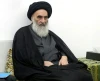 مراسم تشییع همسر آیت الله سیستانی مرجع تقلید شیعیان در شهر نجف اشرف